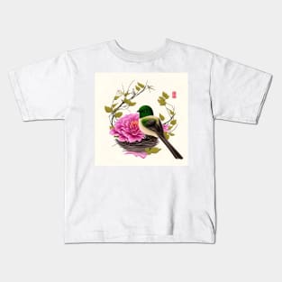 Asian Bird Splendor Kids T-Shirt